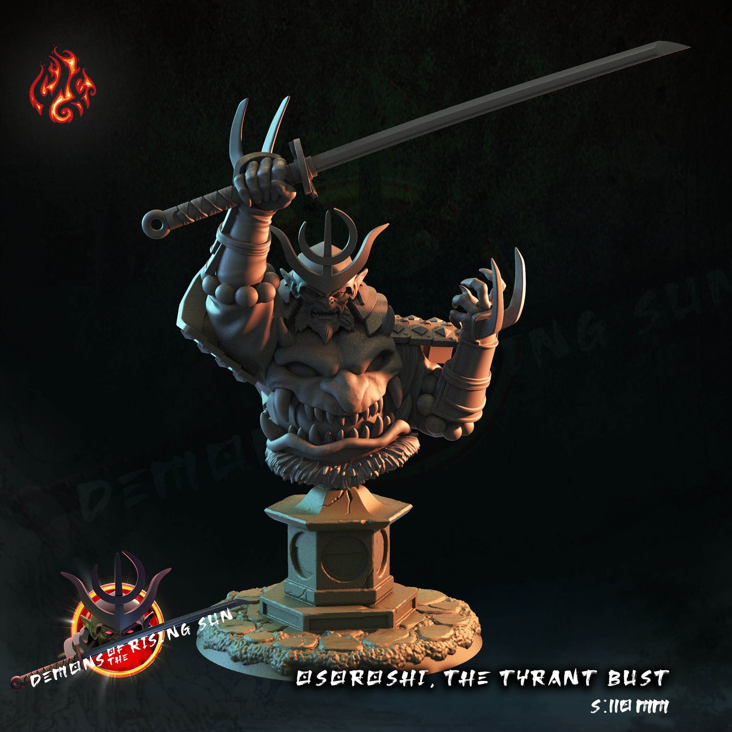 Osoroshi, the Tyrant Bust- Crippled God Foundry