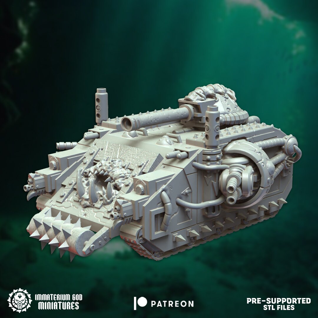 Plague ironclad (tank)- Immaterium God Miniatures