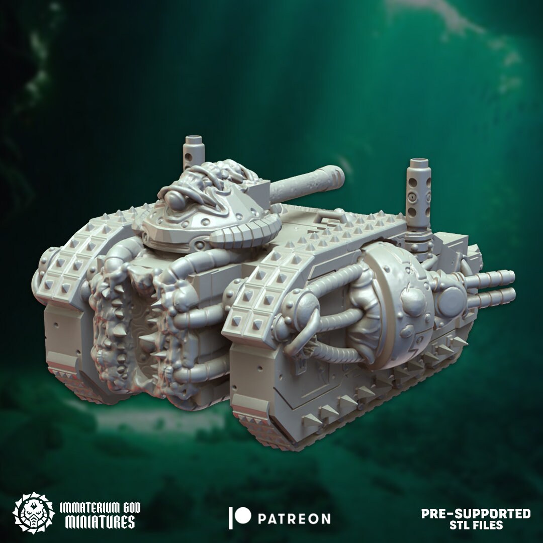 Plague ironclad (tank)- Immaterium God Miniatures