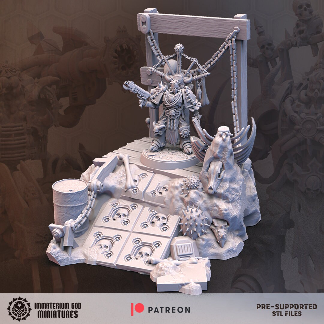 Breastwork modules and barricade (3 models)- Immaterium God Miniatures