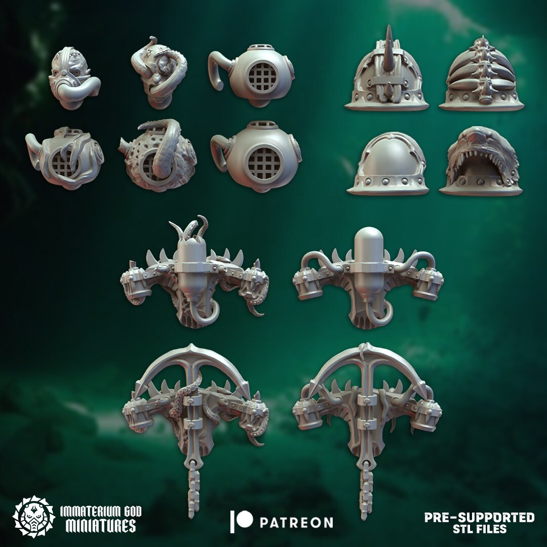 Abyss soldiers bits set Vol. I- Immaterium God Miniatures