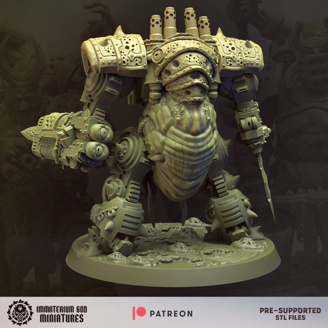 Plague dreadnought (2 sizes)- Immaterium God Miniatures