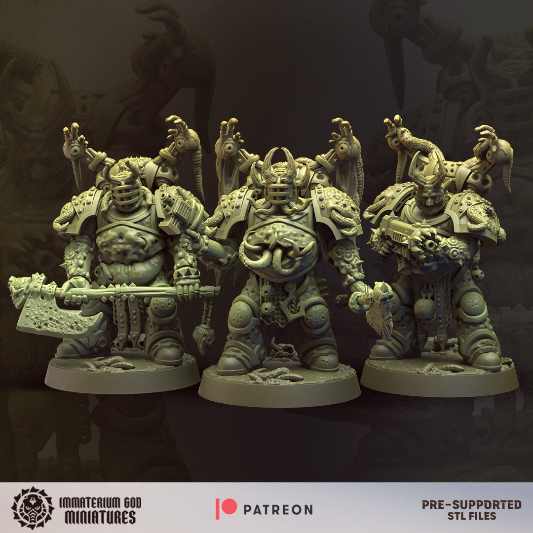 Decay soldiers - Warriors- Immaterium God Miniatures