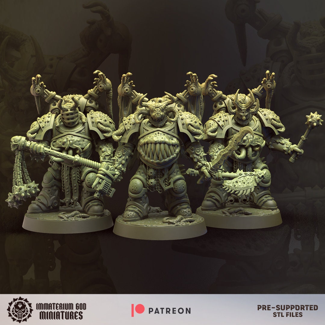 Decay soldiers - Warriors- Immaterium God Miniatures