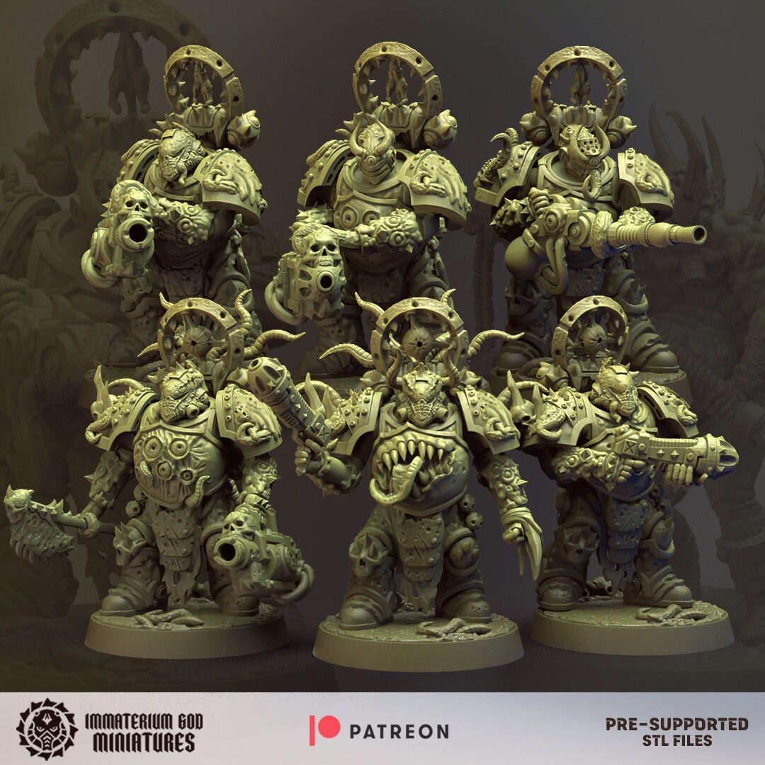 Decay soldiers - Annihilators- Immaterium God Miniatures