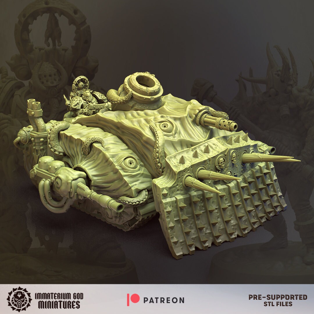 Plague bomber (tank) - Immaterium God Miniatures