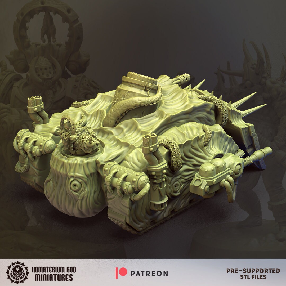Plague bomber (tank) - Immaterium God Miniatures