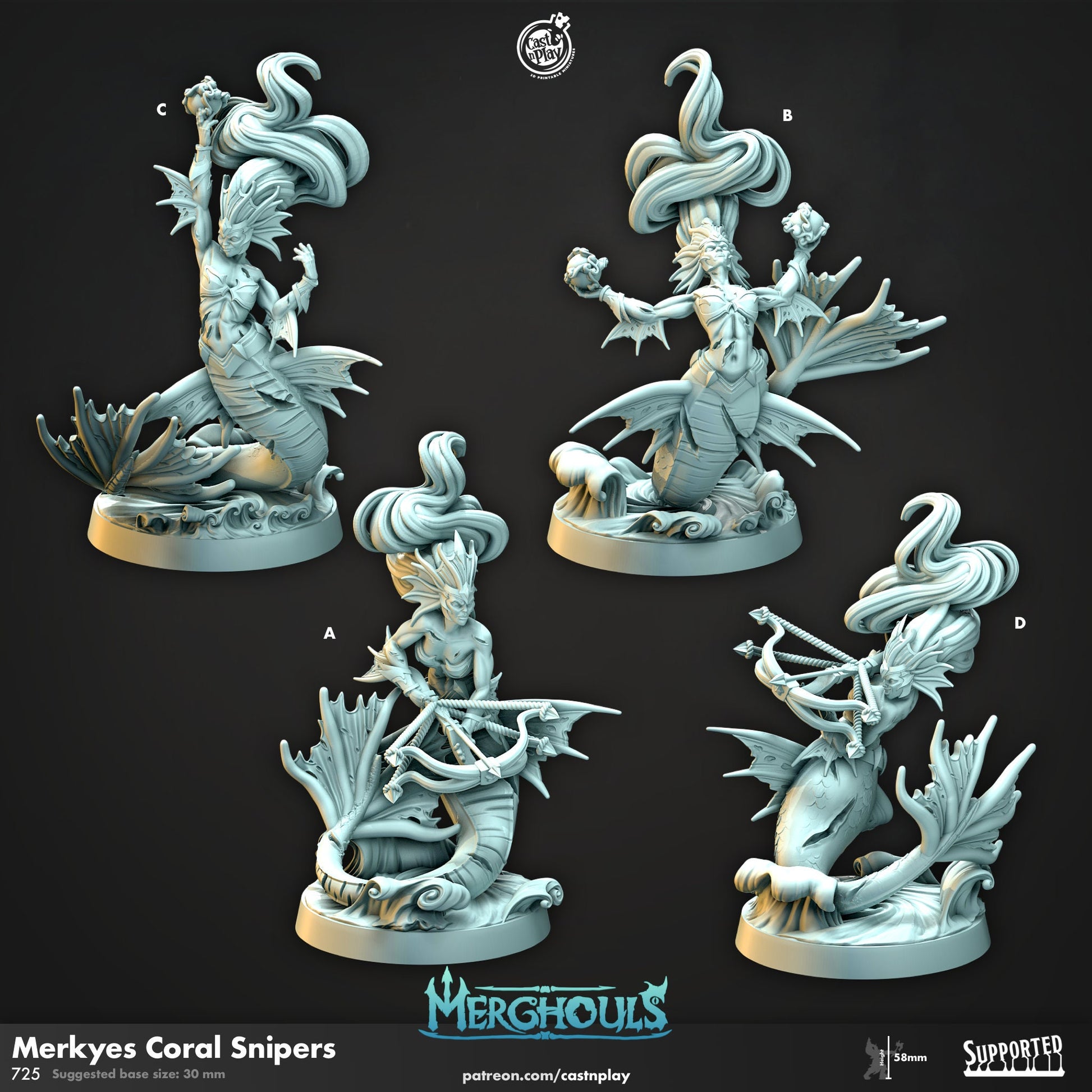 Merkyes Coral Snipers- Cast N Play