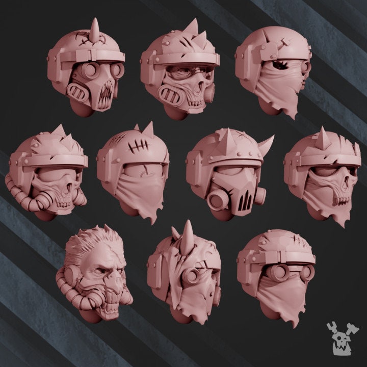 Blood Renegades Head Bits Set x10 - DakkaDakka Store