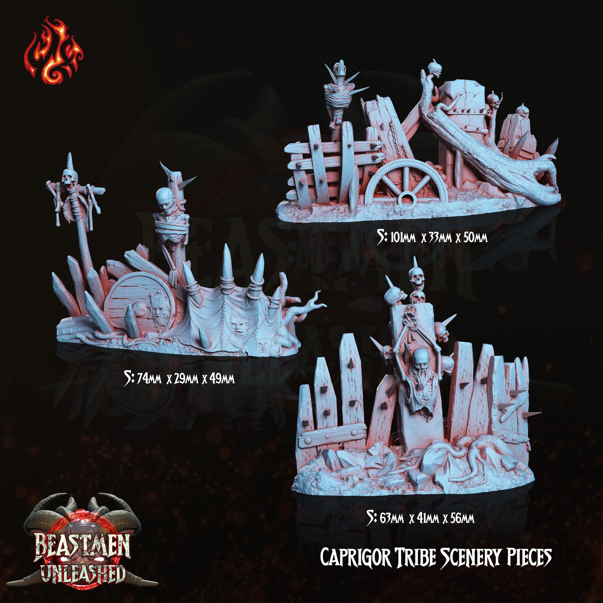 Capricorn Tribe Scenery Pieces - Crippled God Foundry