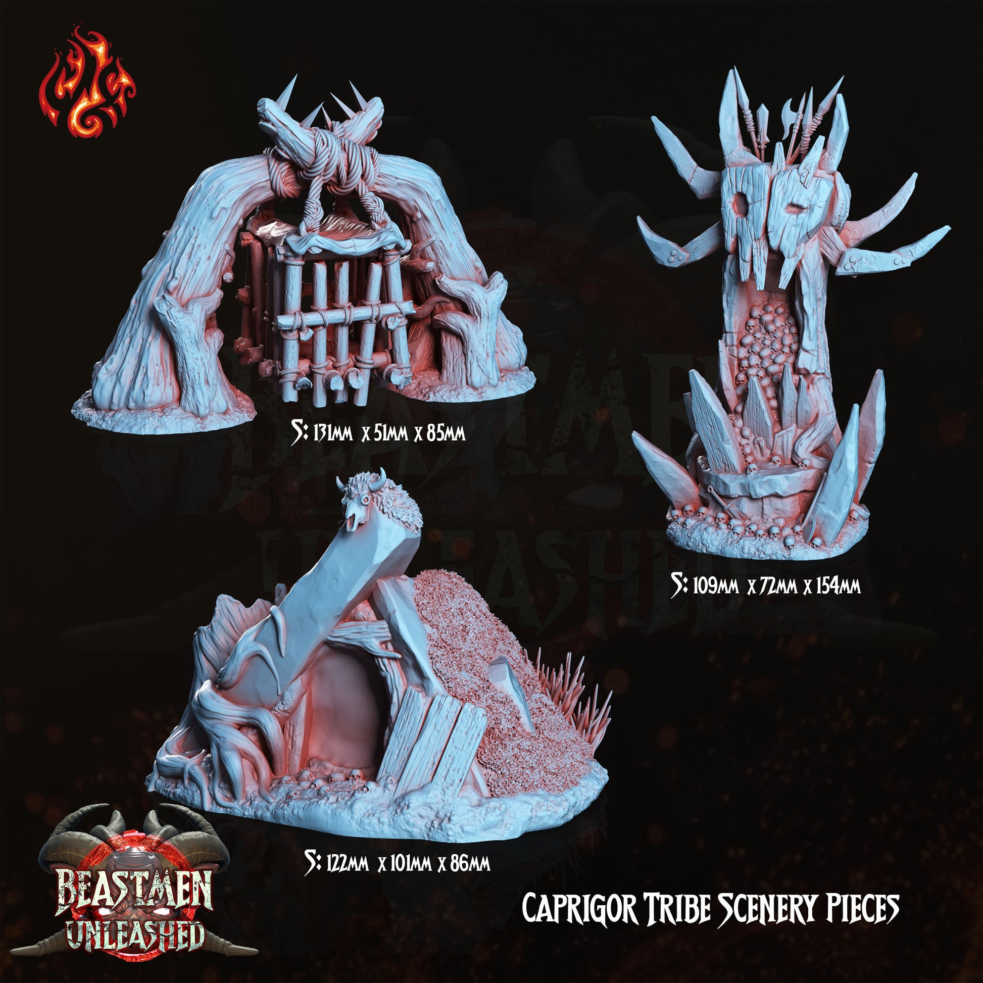 Capricorn Tribe Scenery Pieces - Crippled God Foundry