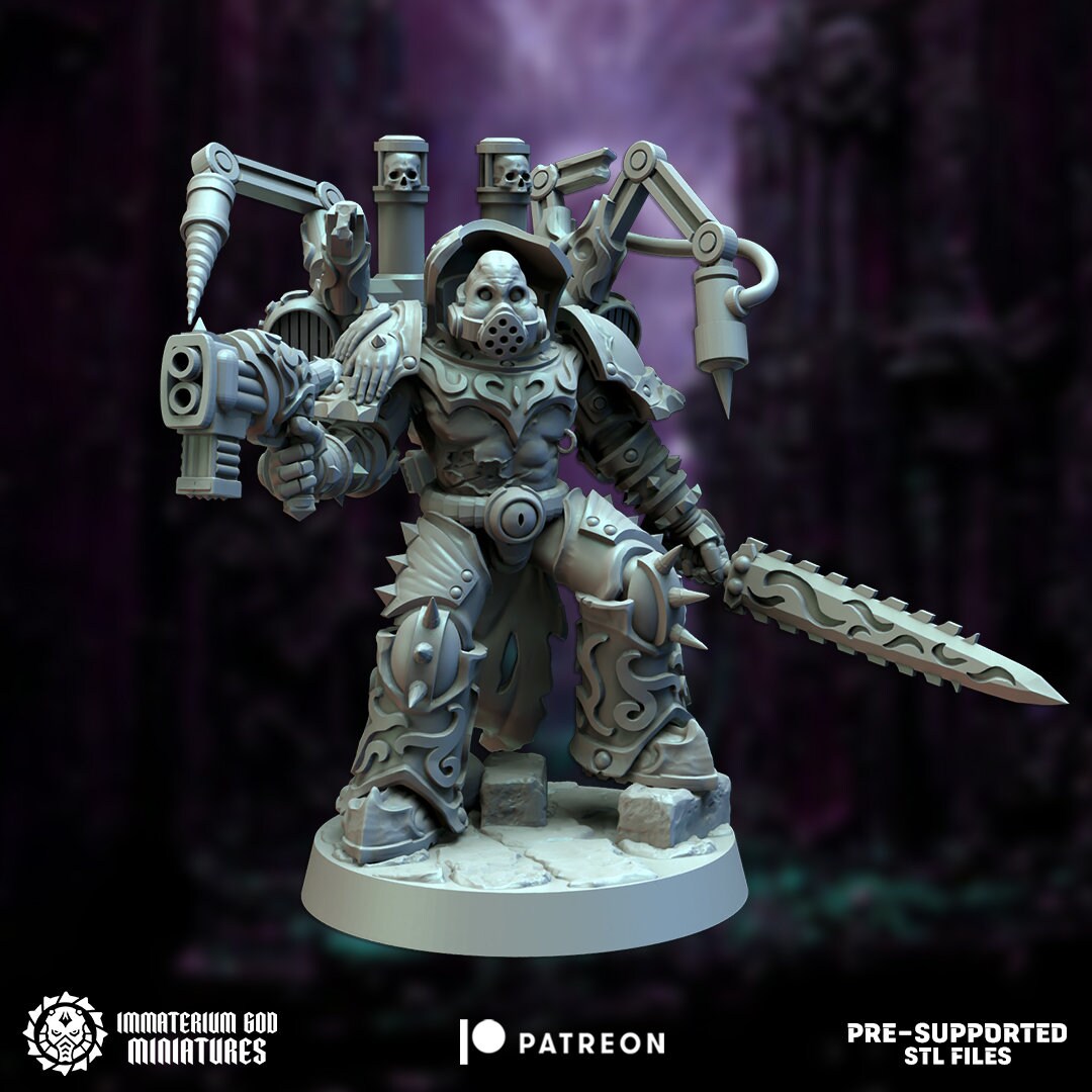 Surgeon ravagers set (7 modular poses)-Immaterium God - Citadel of Pain Vol I.