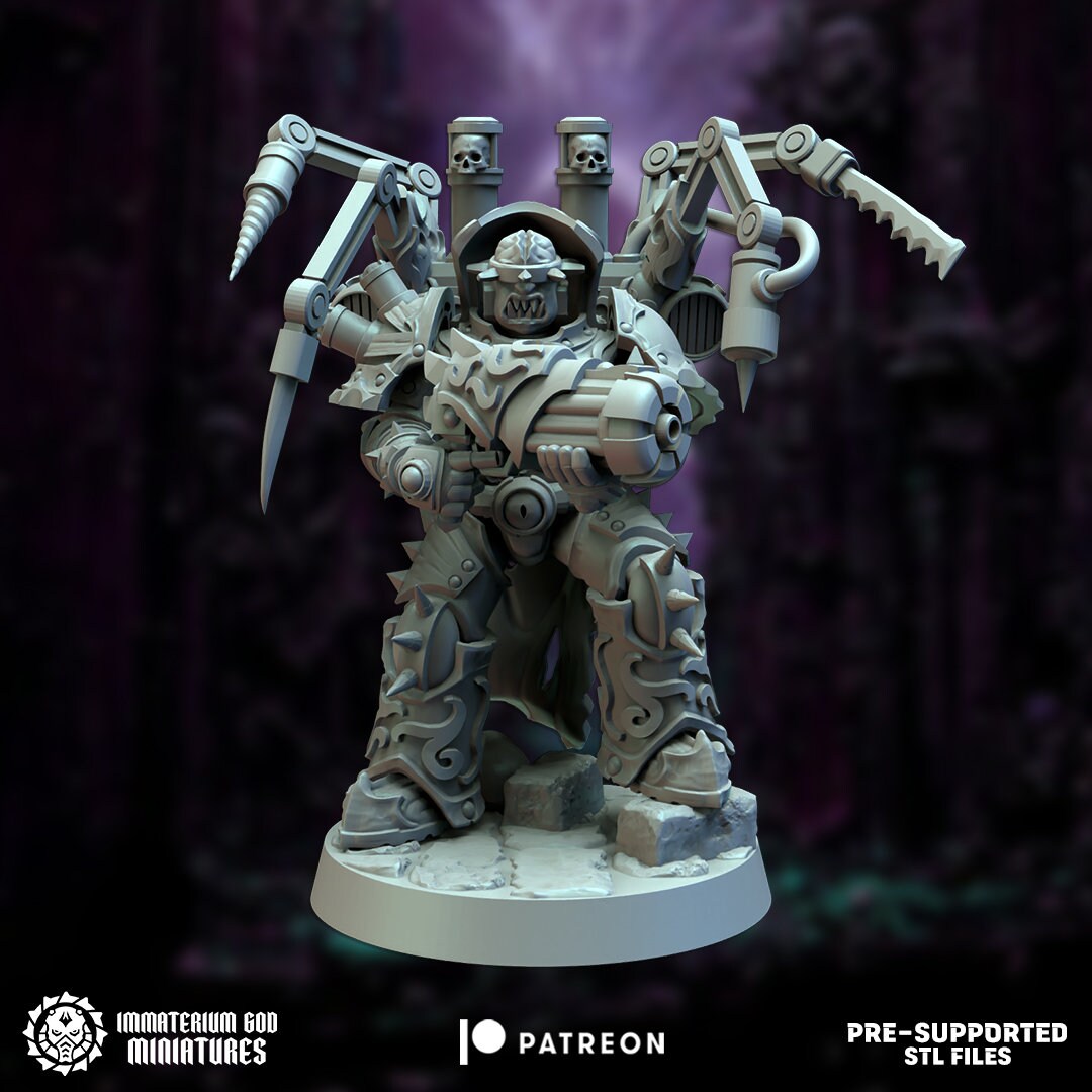 Surgeon ravagers set (7 modular poses)-Immaterium God - Citadel of Pain Vol I.