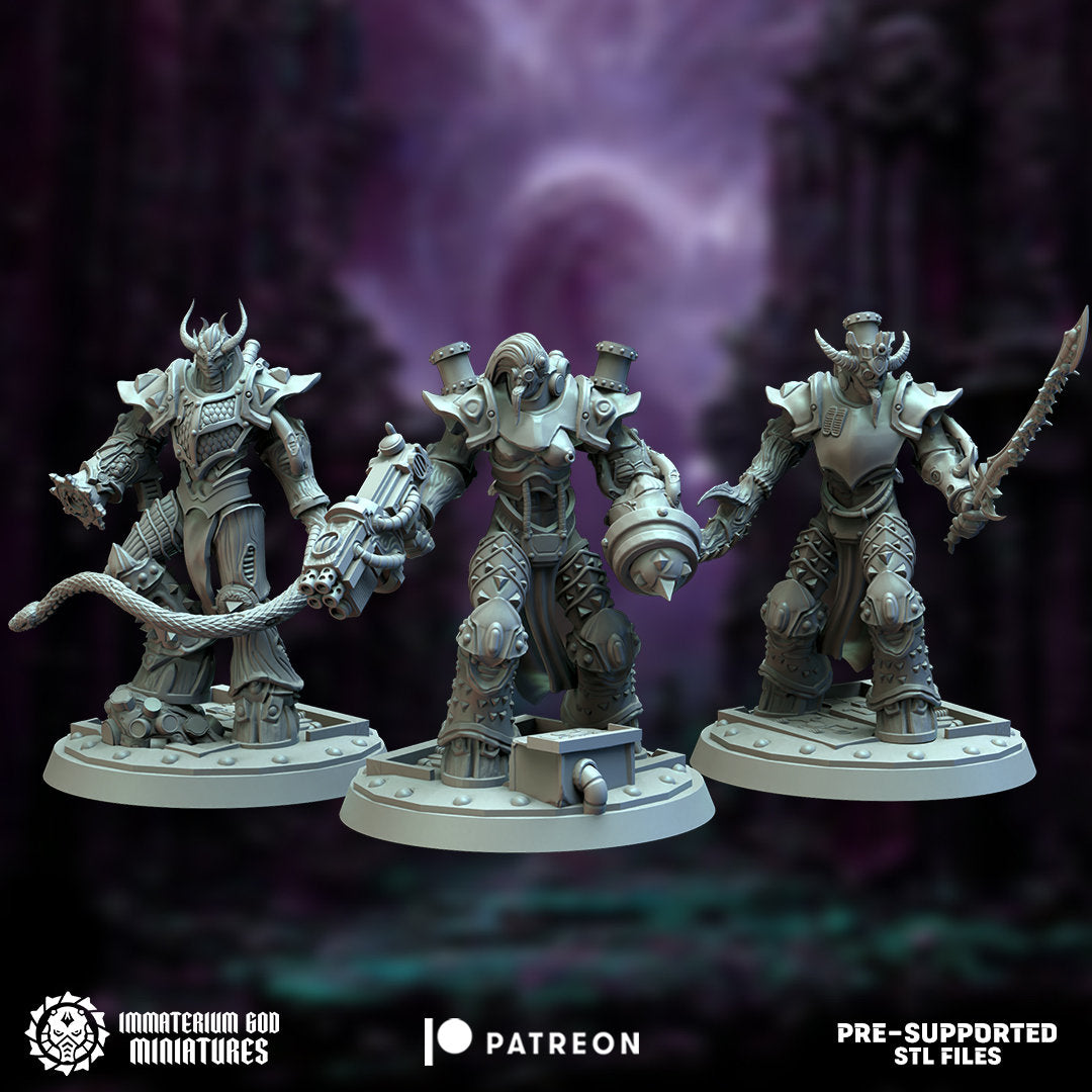 Exalted destroyers set (3 unique models)-Immaterium God - Citadel of Pain Vol I.