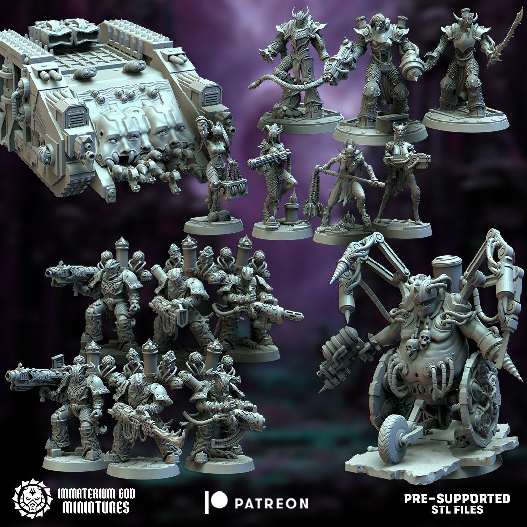 Exalted destroyers set (3 unique models)-Immaterium God - Citadel of Pain Vol I.