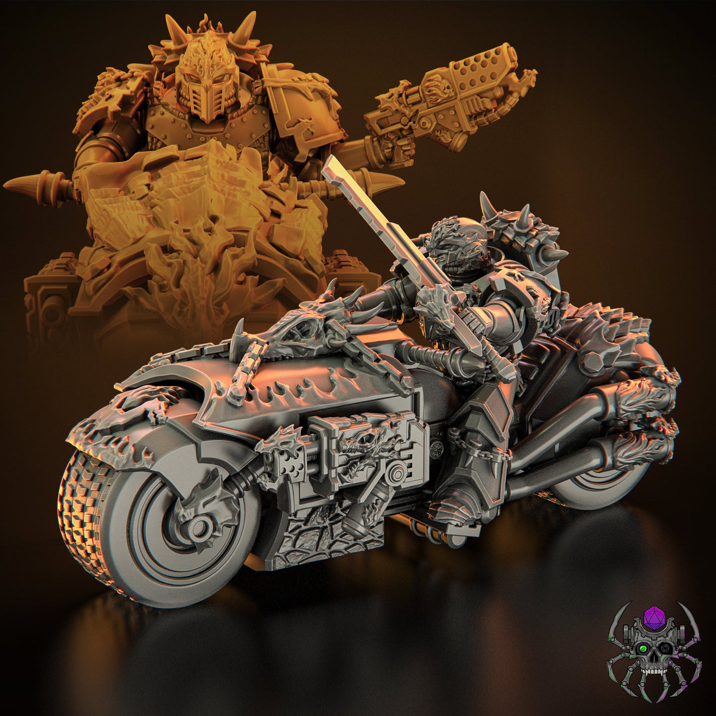 Flame Lizards Bikers (BuildKit) - Eight Legs Miniatures