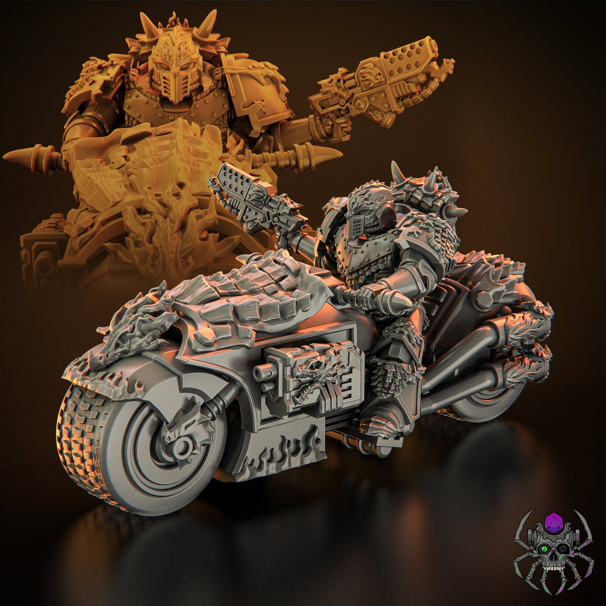 Flame Lizards Bikers (BuildKit) - Eight Legs Miniatures