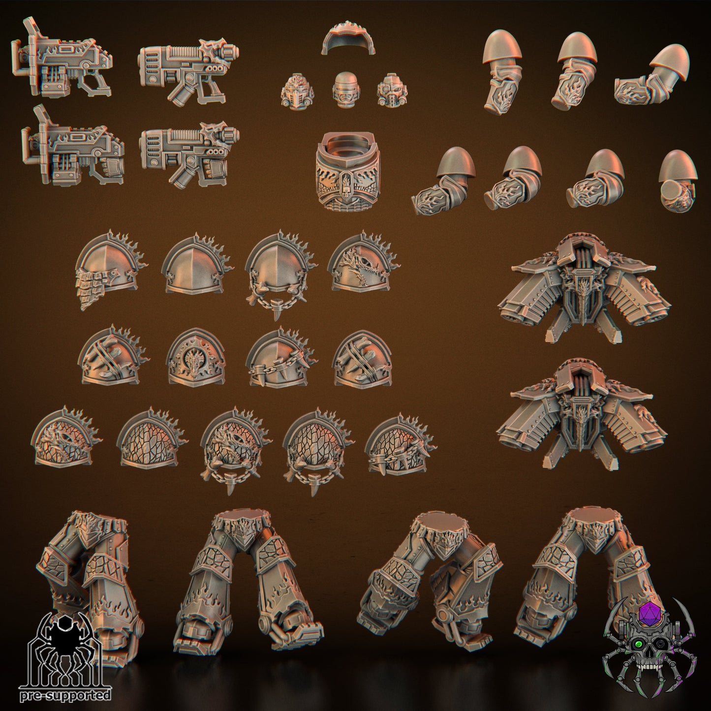 Flame Lizards Breakers Squad (Build kit) - Eight Legs Miniatures