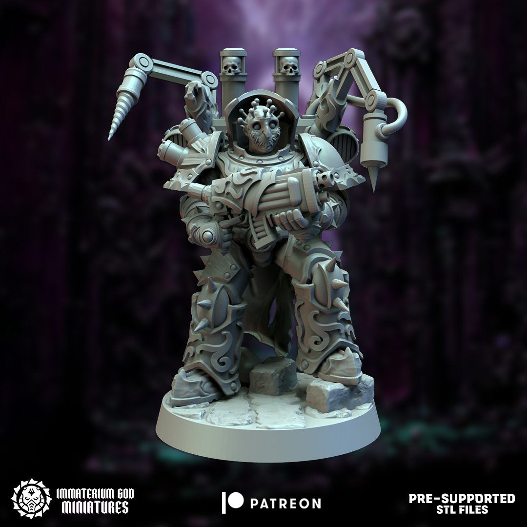 Surgeon ravagers set (7 modular poses)-Immaterium God - Citadel of Pain Vol I.