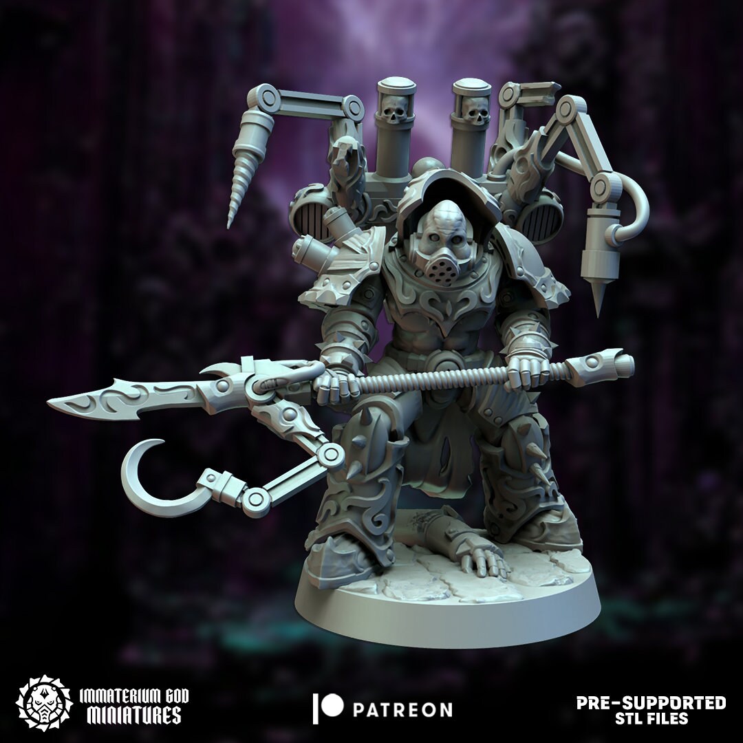 Surgeon ravagers set (7 modular poses)-Immaterium God - Citadel of Pain Vol I.