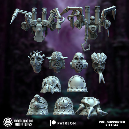 Surgeon ravagers bits set -Immaterium God - Citadel of Pain Vol I.