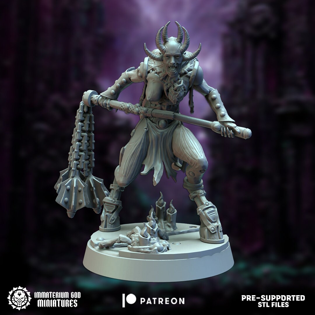 Tormented fanatics set (4 unique models)-Immaterium God - Citadel of Pain Vol I.