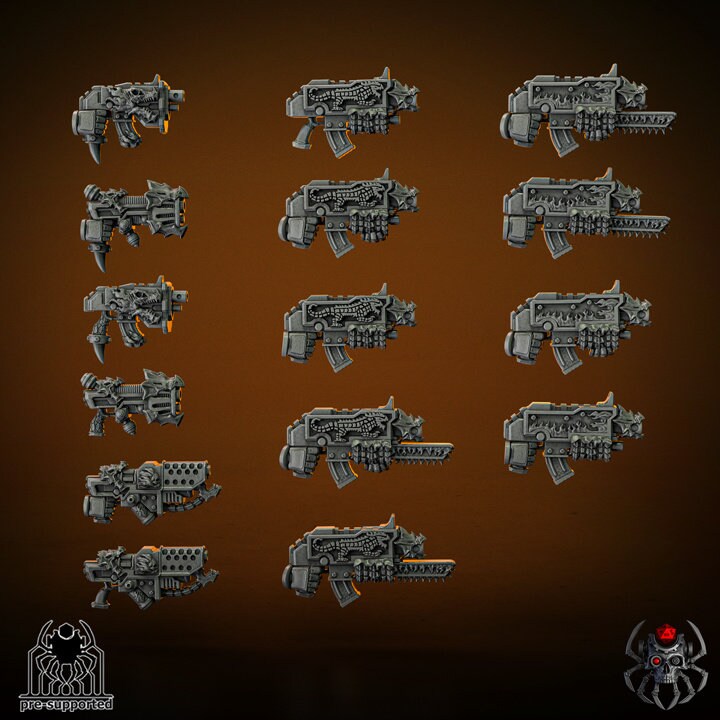 Flame Lizards Battle Squad (BuildKit)- Eight Legs Miniatures