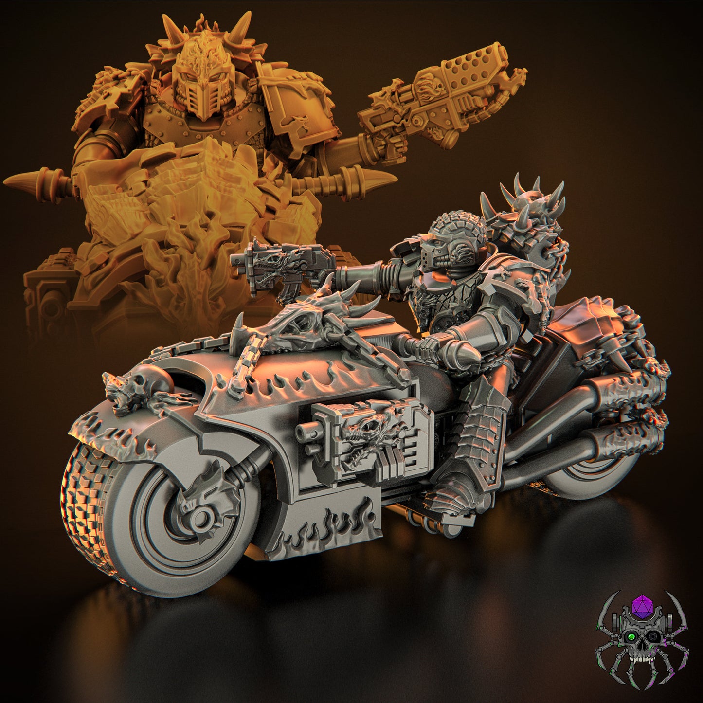 Flame Lizards Bikers (BuildKit) - Eight Legs Miniatures