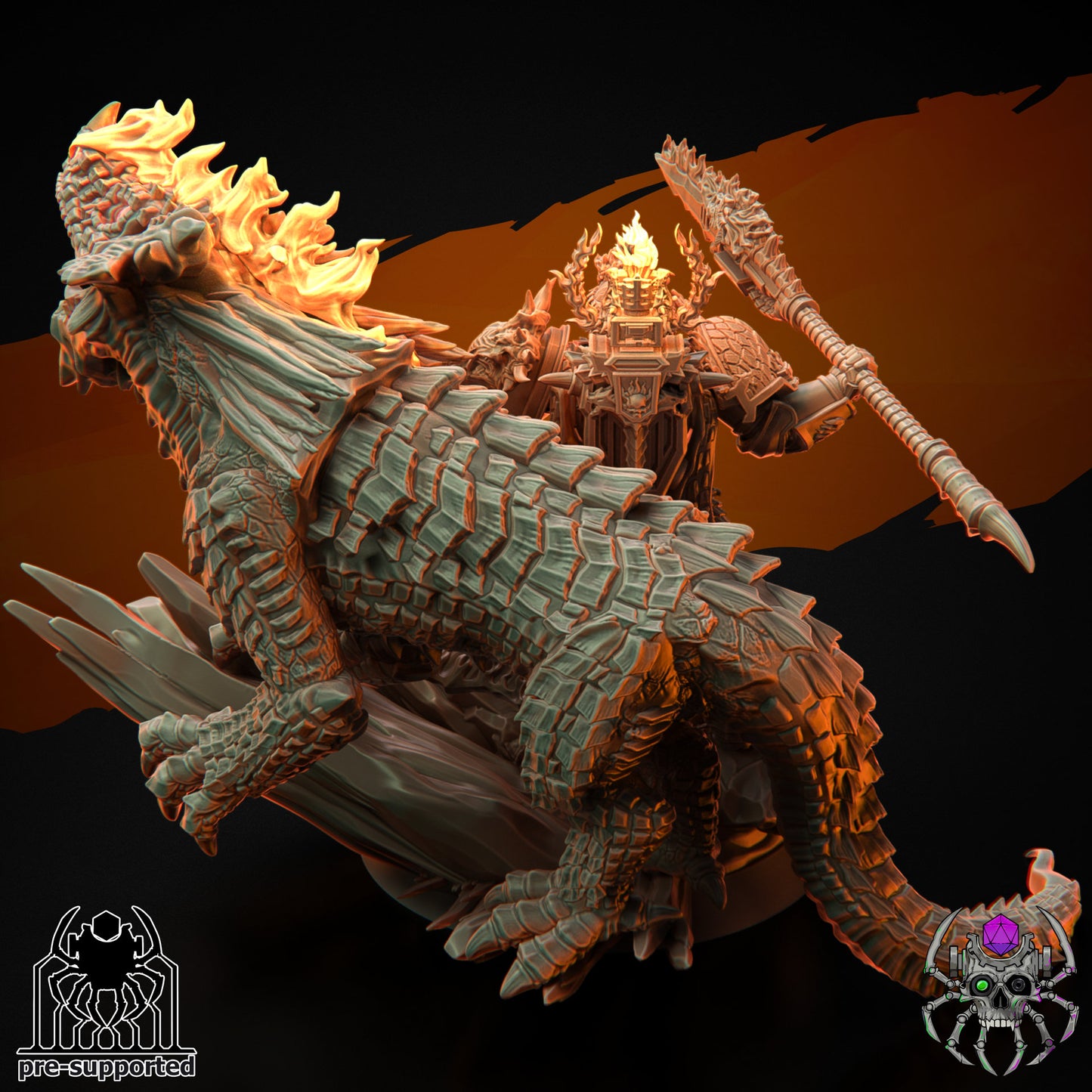 Flame Lizards Relic Keeper (BuildKit) - Eight Legs Miniatures