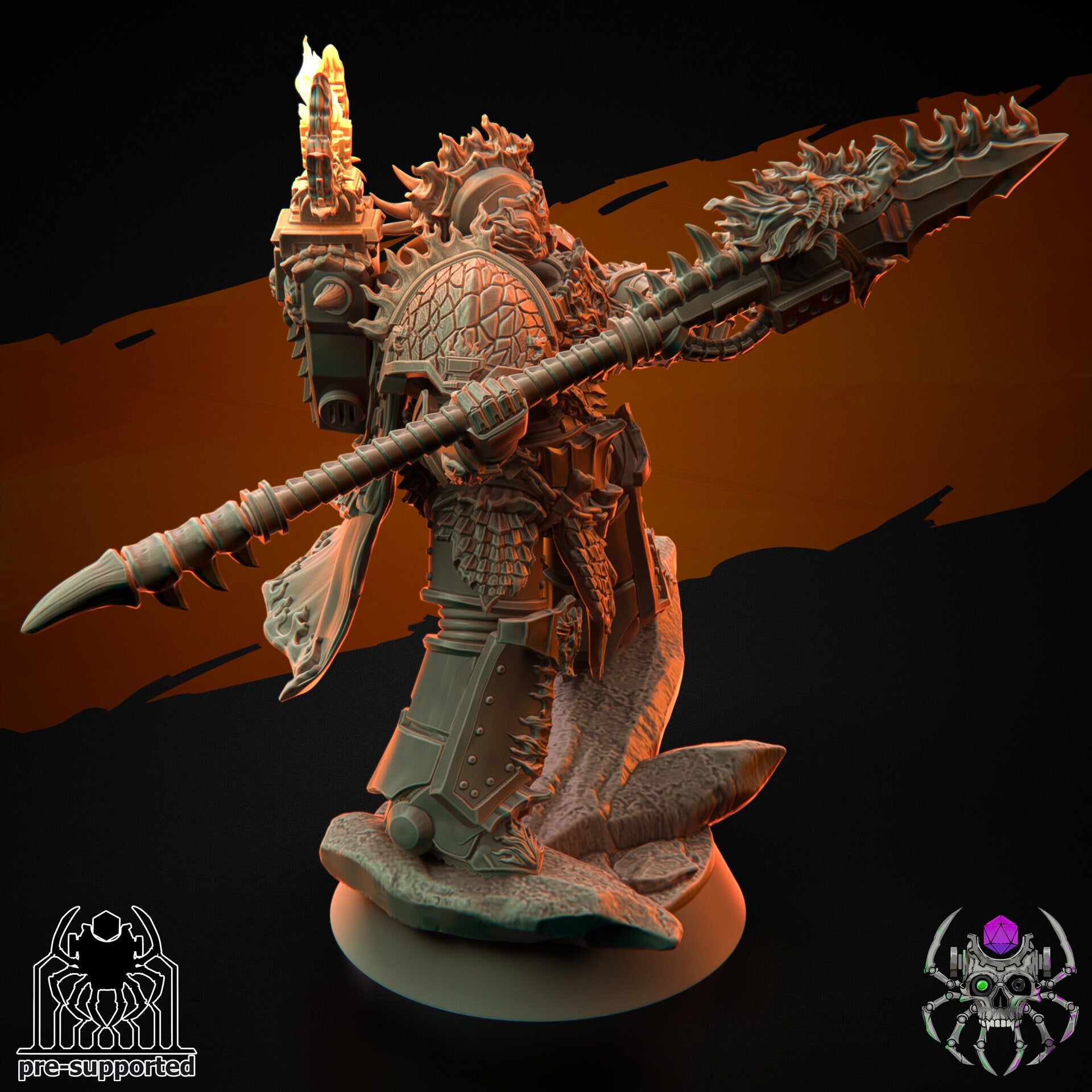 Flame Lizards Relic Keeper (BuildKit) - Eight Legs Miniatures