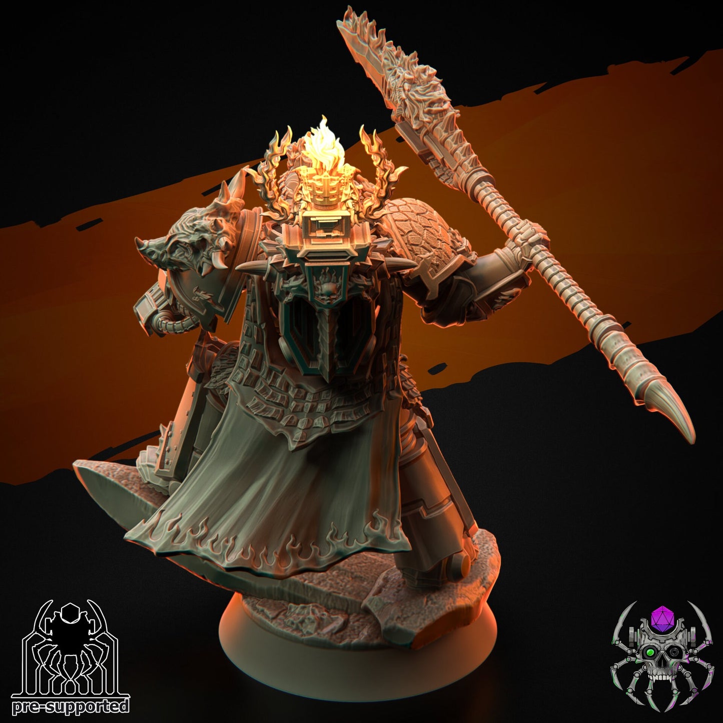 Flame Lizards Relic Keeper (BuildKit) - Eight Legs Miniatures