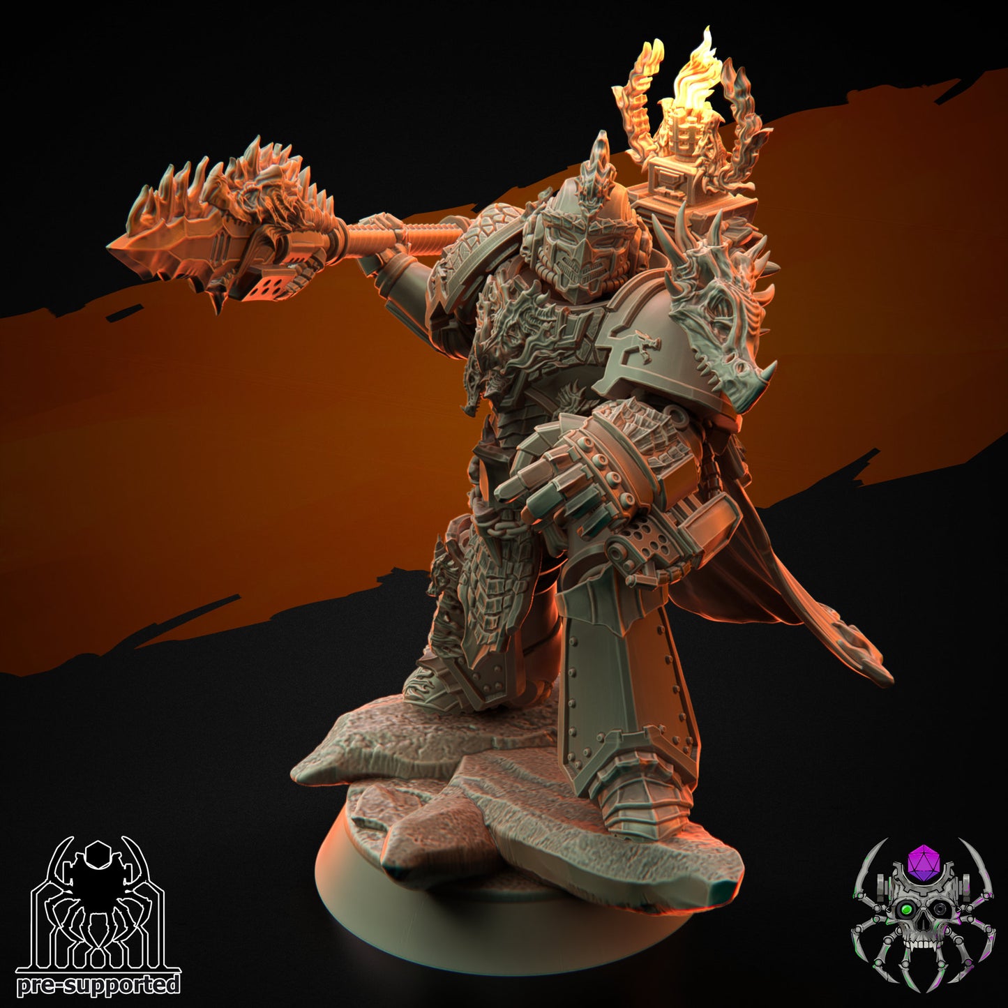 Flame Lizards Relic Keeper (BuildKit) - Eight Legs Miniatures