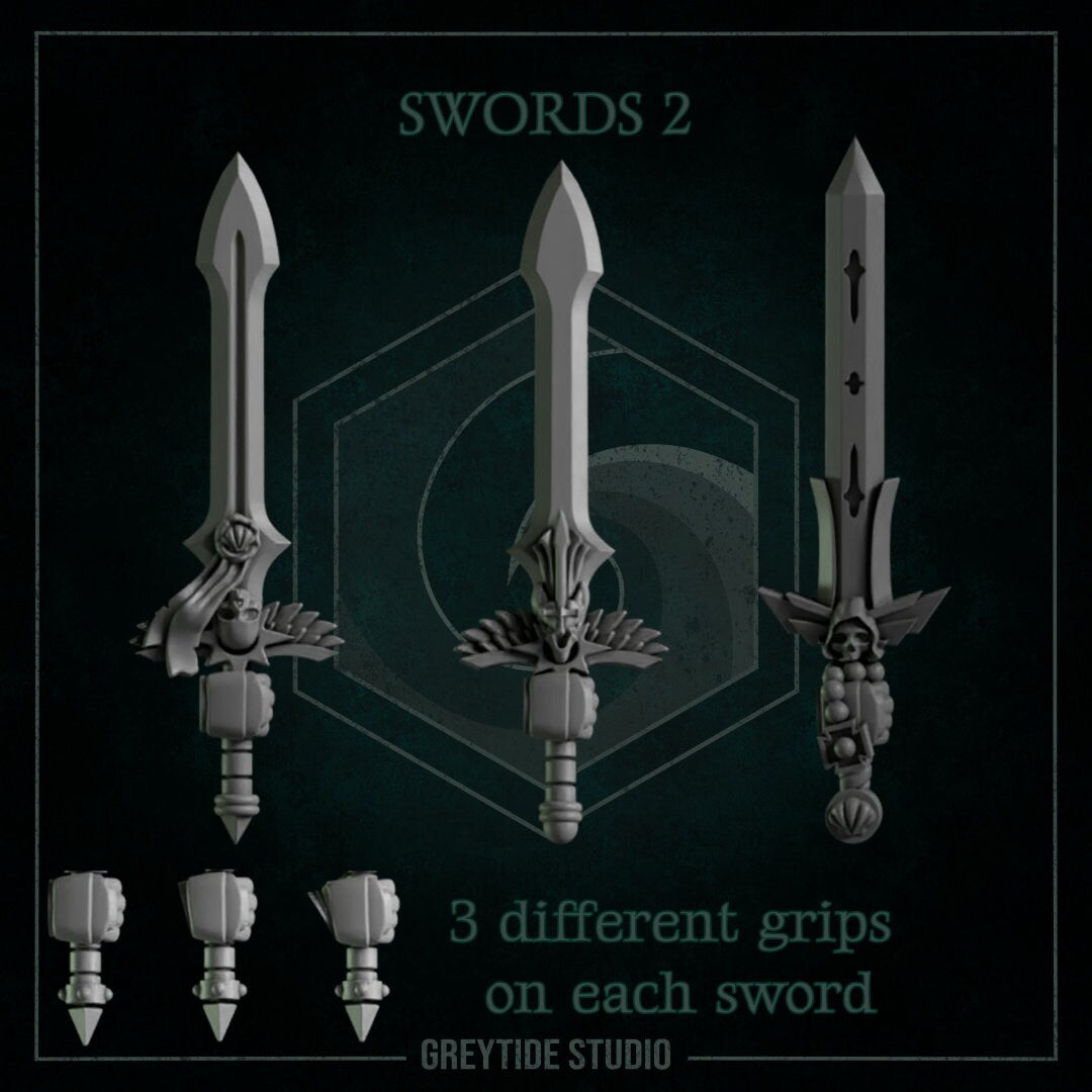 Weapons 1 & 2 handed Swords- Grey Tide Studios