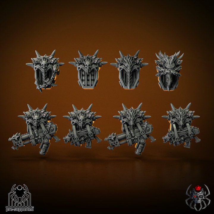 Flame Lizards Battle Squad (BuildKit)- Eight Legs Miniatures