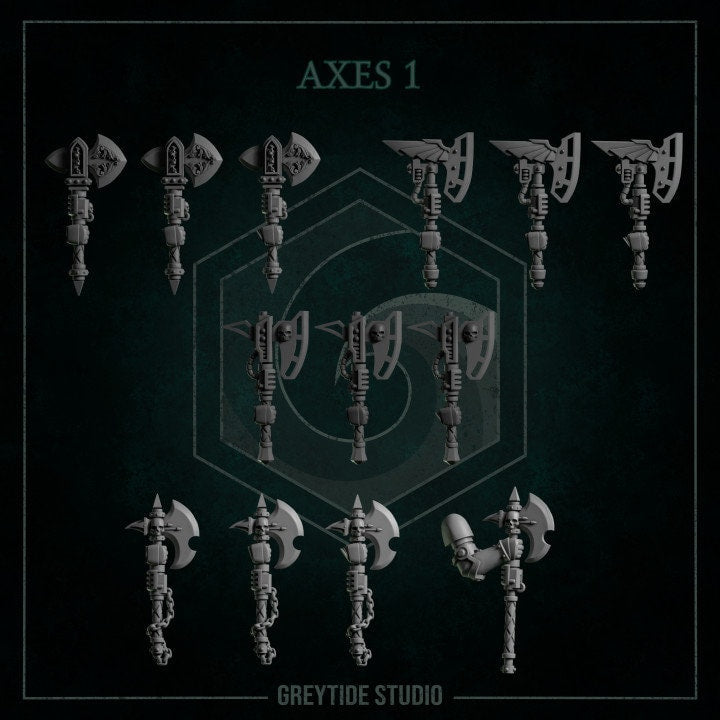 Weapons Axes- Grey Tide Studios